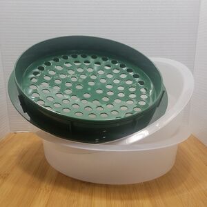 Batter Bowl Shaker Bowl, Green Easy Shake, Flip and Fry Easter Fish Fry Deep Fry